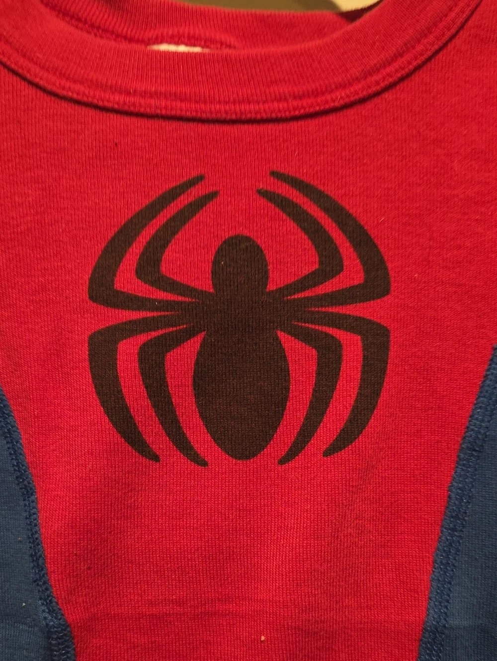 Hanna Andeersen Red & Blue Spider Graphic Kids Long Sleeve Tee Spiderman 4t